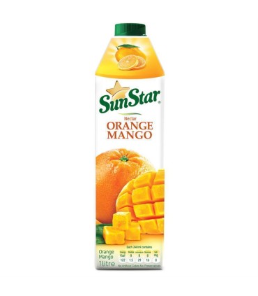 آبميوه پاكتي 1 ليتر پرتقال انبه سان استار