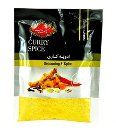 ادويه كاري 75 گرم سلفون گلستان