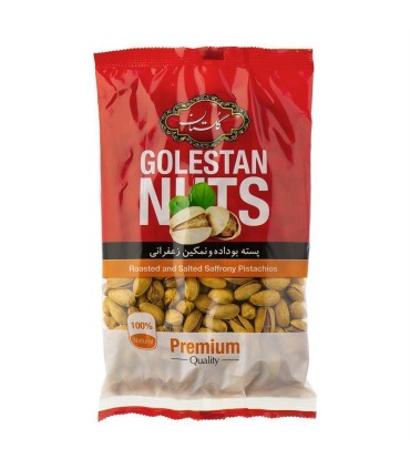 پسته 450 گرم زعفراني اكبري گلستان