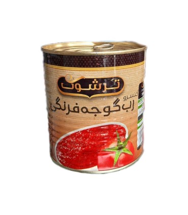 رب گوجه 800 گرم قوطي كليددار ترشوك