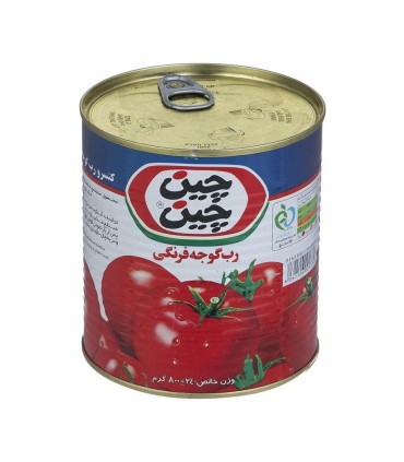 رب گوجه 800 گرم قوطي كليددار چين چين