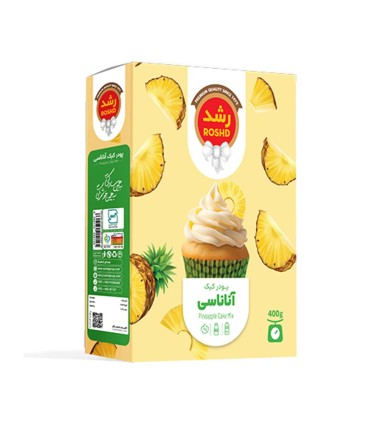 پودر كيك 400 گرم  آناناس رشد