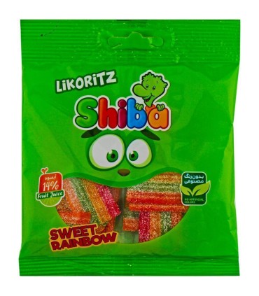 پاستيل ليكوريتز 50 گرم نواري مخلوط شيبا