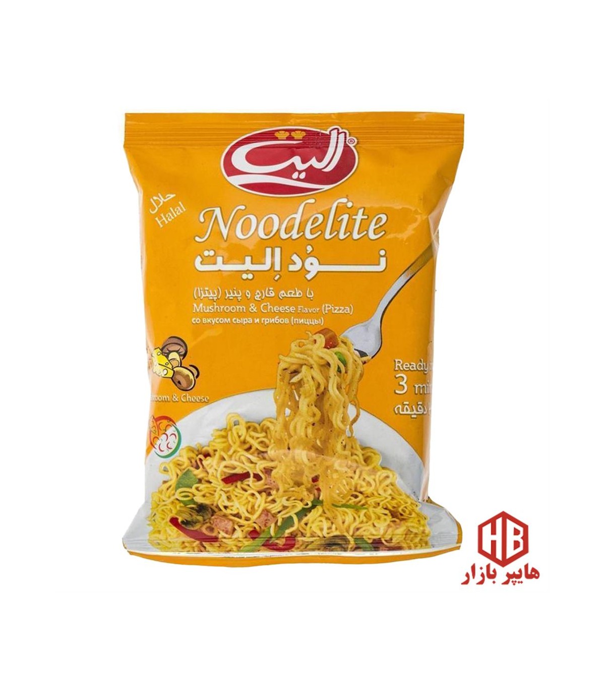 نودل قارچ وپنير اليت