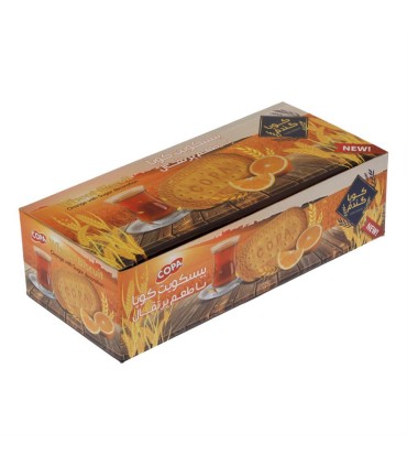 بيسكويت 900 گرم پذيرايي گندم. پرتقالي كوپا