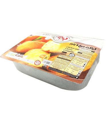 كراكت مرغ و پنير 400 گرم ب.آ