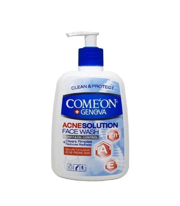 ژل شست و شوي صورت 500 ميل پمپي پوست جوش دار كامان