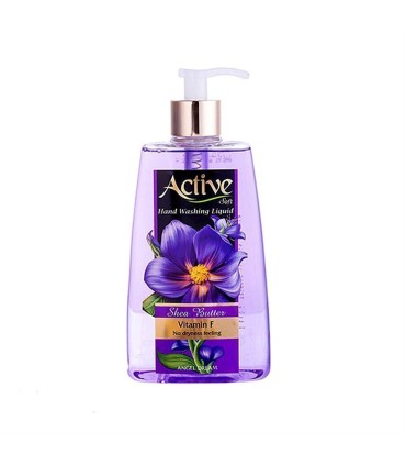 مايع دستشويي 450 ميل شفاف بنفش اكتيو