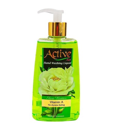 مايع دستشويي 450 ميل شفاف سبز اكتيو