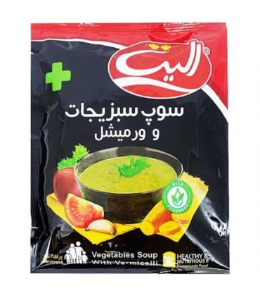 سوپ نيمه آماده سبزيجات ورميشل باخامه اليت