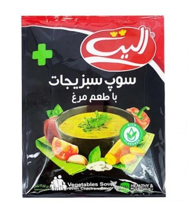 سوپ نيمه آماده سبزيجات با مرغ اليت