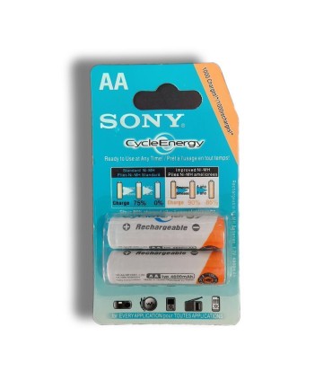 باطري قلم 2 عددي شارژي سوني