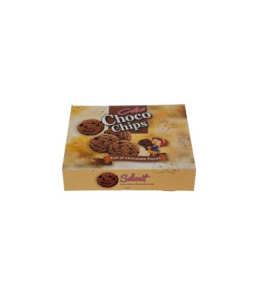 بيسكويت 280 گرم جعبه  پذيرايي شوكو چيپس شكلاتي سلامت