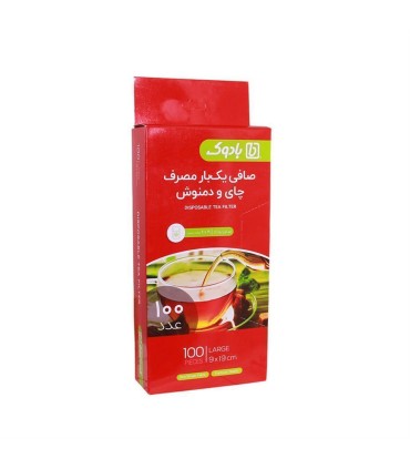 يكبارمصرف صافي چايي 100 عددي بادوك