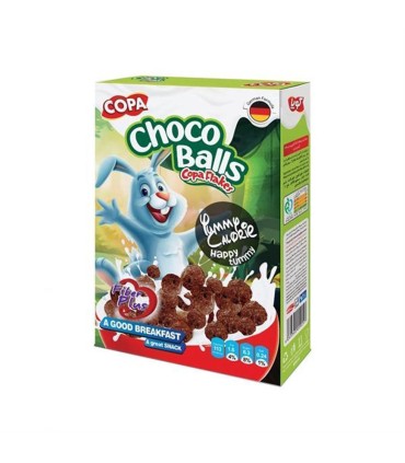 كورن فلكس 300 گرم توپي شكلاتي كوپا