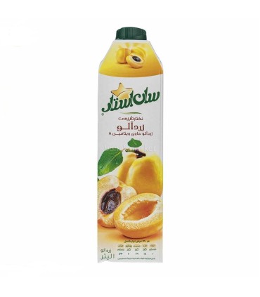 آبميوه پاكتي 1 ليتر زردآلو سان استار