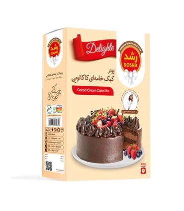 پودر كيك 500 گرم كاكائو خامه كاكائو رشد