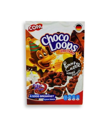 كورن فلكس 300 گرم حلقه اي شكلاتي كوپا
