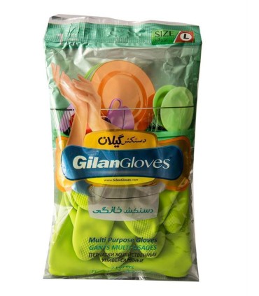 دستكش آشپزخانه ساق كوتاه دورنگ بزرگ گيلان