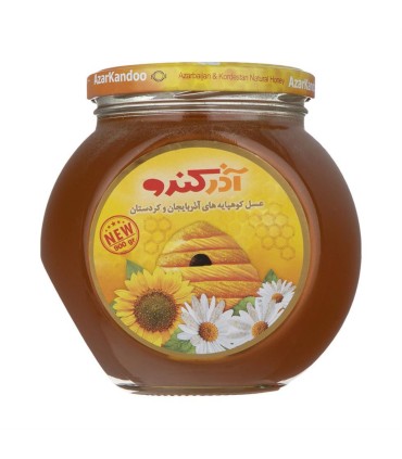 عسل 900گرم شيشه آذركندو