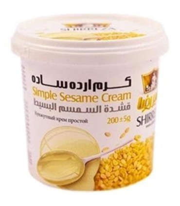 كرم ارده 200 گرم ساده شير رضا