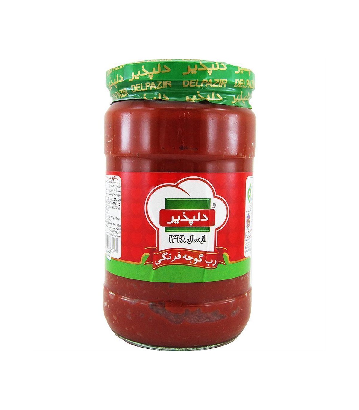 رب گوجه 680 گرم شيشه دلپذير