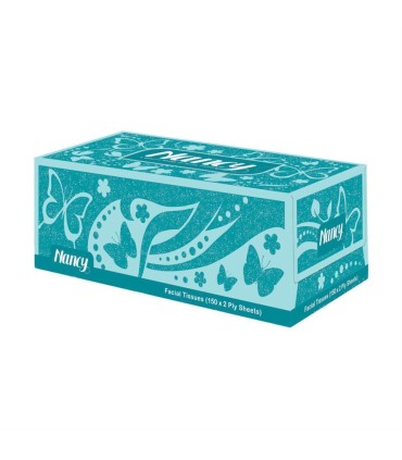 دستمال كاغذي جعبه اي 150 برگ درخشان نانسي