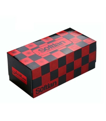 دستمال كاغذي جعبه اي 300 برگ شطرنجي سافتلن