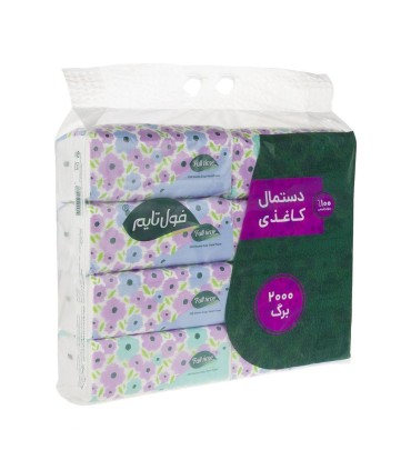 دستمال كاغذي اقتصادي 8 عددي (250 برگ) فول تايم