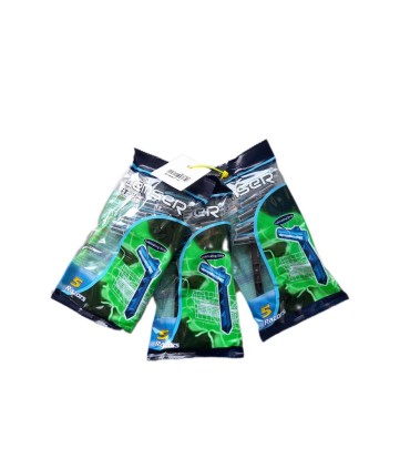 خودتراش (پك 3 بسته) 2 لبه  5 عددي صابوندار سبز لمسر