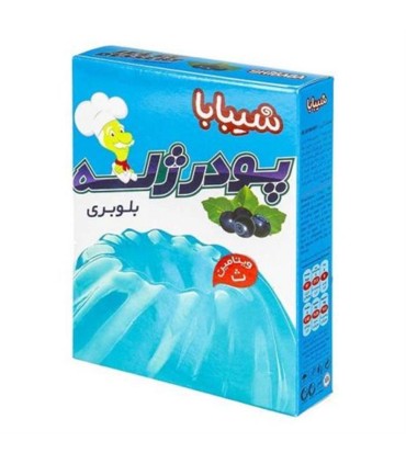 پودر ژله 100 گرم بلوبري شيبابا