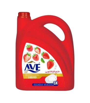 مايع ظرفشويي 4 ليتر 1*6 توت فرنگي اوه