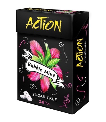 آدامس بدون شكر بابل مينت جعبه اكشن