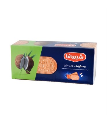 بيسكويت 600 گرم پذيرايي نارگيلي شير رضا