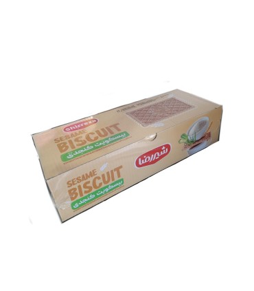 بيسكويت 600 گرم  پذيرايي كنجدي شير رضا
