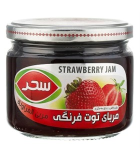 مربا 390 گرم توت فرنگي سحر