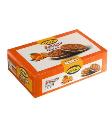 بيسكويت 380 گرم پذيرايي كرمدار پرتقالي گرجي