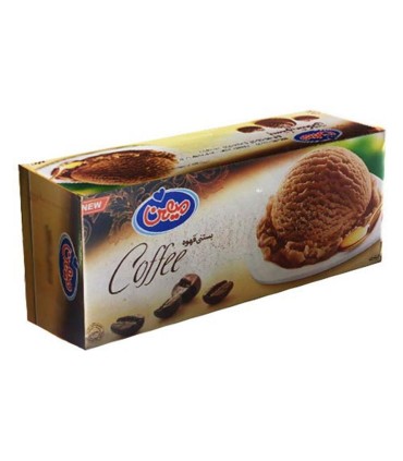 بستني 1 ليتر پاكتي قهوه ميهن