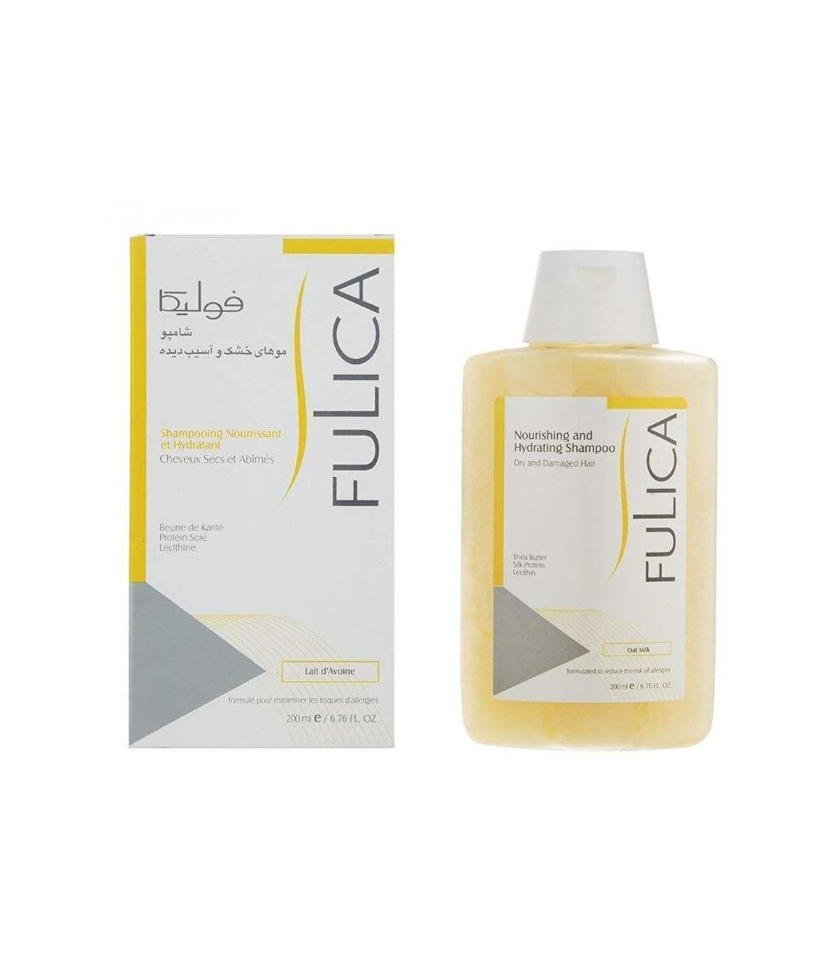 شامپو 200 ميل پوست سر چرب وموي خشك فوليكا