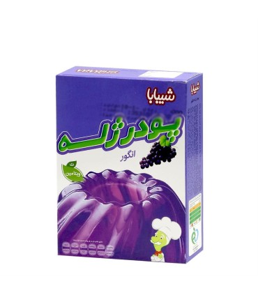 پودر ژله 100 گرم انگور شيبابا