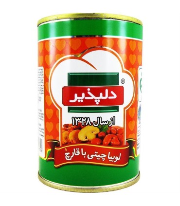 كنسرو 420 گرم لوبيا چيتي با قارچ دلپذير
