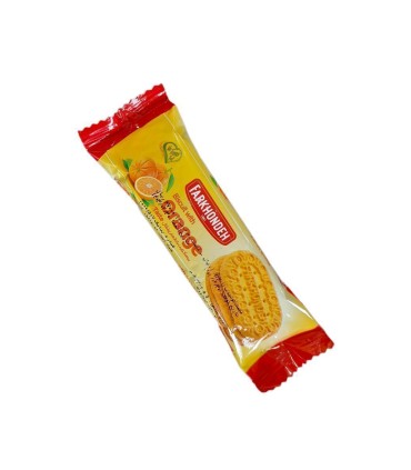 بيسكويت 32 گرم زبانك پرتقالي فرخنده