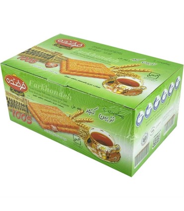 بيسكويت 850 گرم پذيرايي كنجدي فرخنده