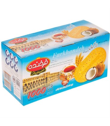 بيسكويت 900 گرم پذيرايي نارگيلي فرخنده