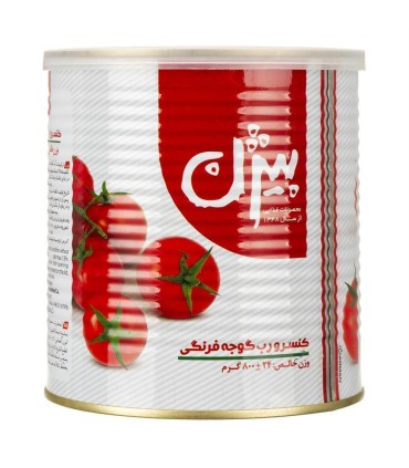 رب گوجه 800 گرم قوطي كليددار بيژن