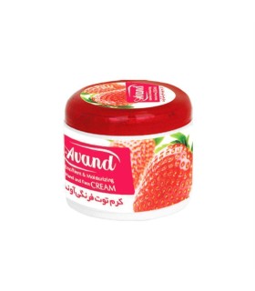 كرم دست و صورت كاسه اي 200 ميل توت فرنگي آوند