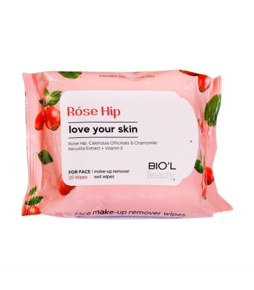 دستمال مرطوب آرايشي 20 برگ پاك كننده انواع پوست بيول