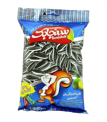 تخمه آفتابگردان 105 گرم آبليمويي سنجابك