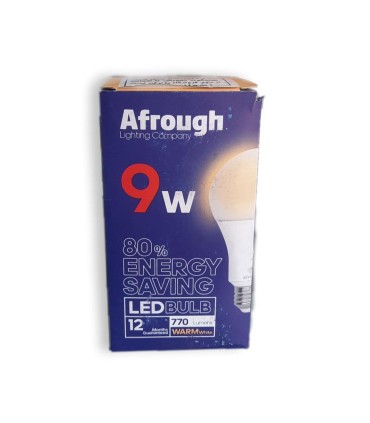 لامپ ال اي دي 9 وات آفتابي افروغ