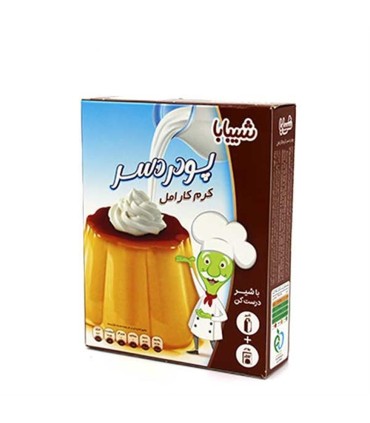پودر كرم كارامل 100 گرم شيبابا